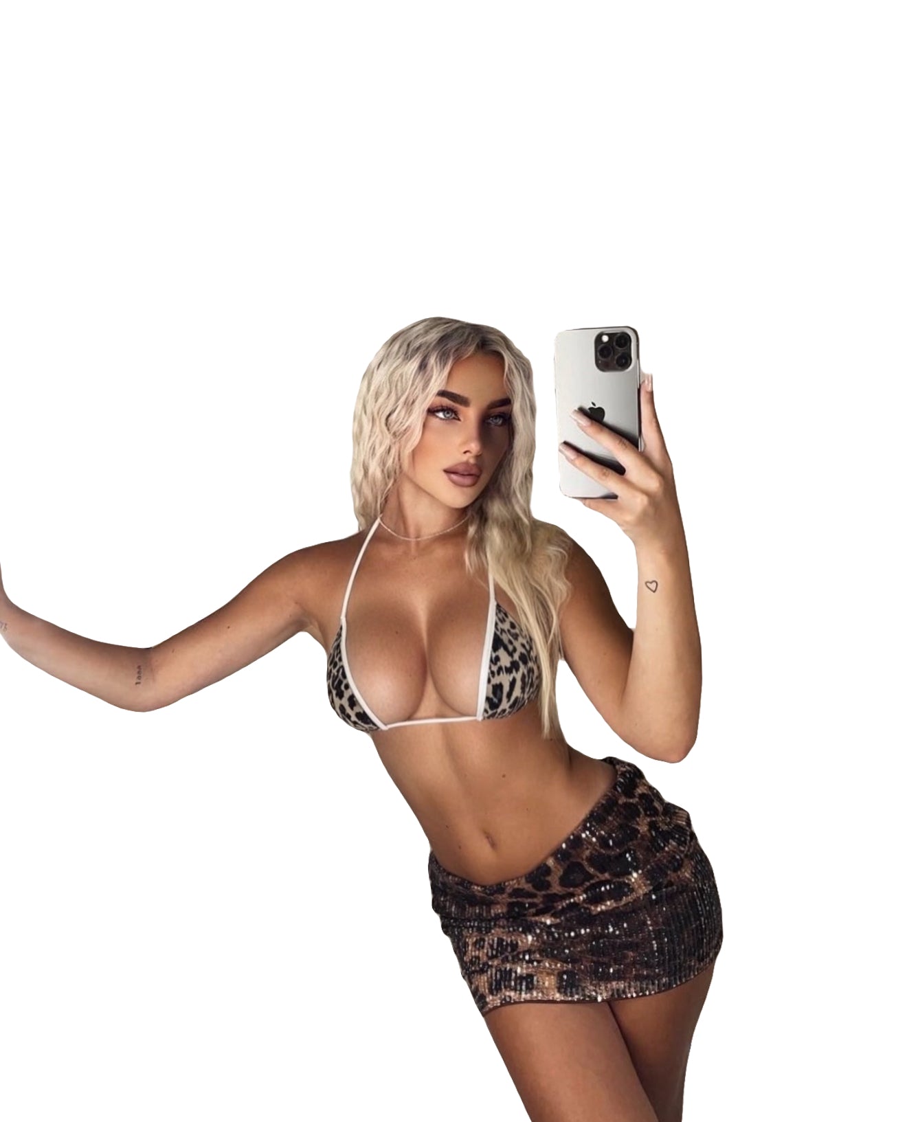 Leopard 3 piece bikini