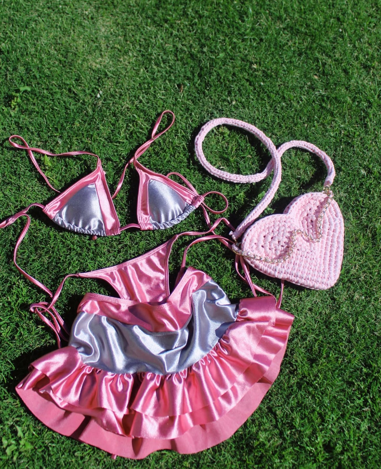 Ruffle 3 piece bikini
